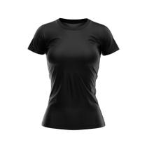 Camiseta Babylook Feminina Lisa DryFit Uv Termica Verão