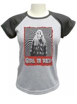 Camiseta Babylook Girl In Red ( Indie Rock )