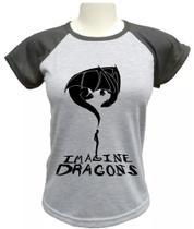 Camiseta Babylook Imagine Dragons - alternativo basico