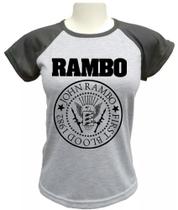 Camiseta Babylook John Rambo First Blood 1982 Camiseta Babylook John Rambo First Blood 1982