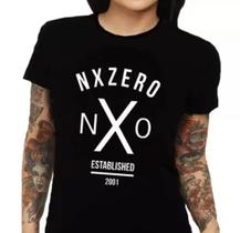 Camiseta BabyLook NxZero Banda Rock Camisa Feminina