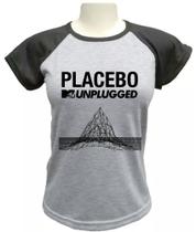 Camiseta Babylook Placebo Camiseta Babylook Placebo