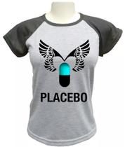 Camiseta Babylook Placebo Exclusiva Camiseta Babylook Placebo Exclusiva