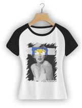 Camiseta Babylook Raglan Feminina Marggie Simpsons Marilyn Monroe - No Sense