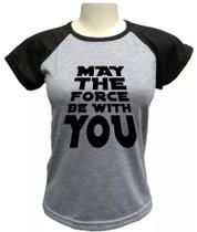 Camiseta Babylook Star Wars Feminina Camiseta Babylook Star Wars Feminina