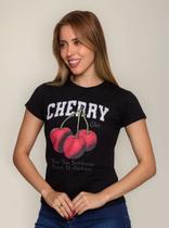 Camiseta Babylook T-shirt Blusa Feminina Algodão Casual Camiseta Babylook T-shirt Blusa Feminina Algodão Casual