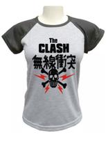 Camiseta Babylook The Clash Camiseta Babylook The Clash