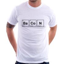Camiseta Bacon Tabela Periódica - Foca na Moda