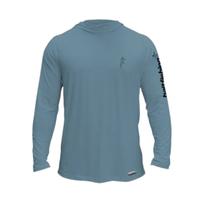 Camiseta bait fishing hoodie icy azul/branca Camiseta bait fishing hoodie icy azul/branca