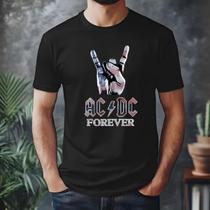 Camiseta Banda Acdc Forever 100% Algodao