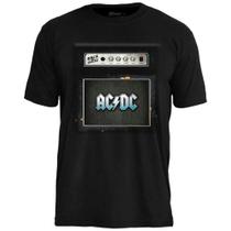 Camiseta Banda ACDC Stamp Unissex Estampa Oficial Rock Clássico 100 Algodão