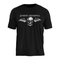 Camiseta Banda Avenged Sevenfold Masculina Stamp 100 Algodão Rock Estampada