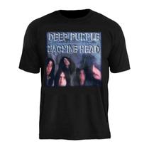 Camiseta Banda Deep Purple Estampa Rock Unissex Manga Curta Stamp Algodão Camiseta Banda Deep Purple Estampa Rock Unissex Manga Curta Stamp Algodão