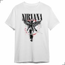 Camiseta Banda Rock Nirvana Kurt Capa Album Cobain In Utero
