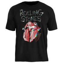 Camiseta Banda Rolling Stones Estampada Rock Unissex Stamp Algodão