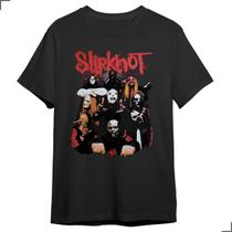 Camiseta Banda Slipknot Rock Groove Metal Integrantes Musica