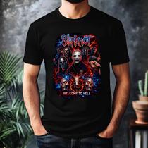 Camiseta Banda Slipknot Welcome To Hell 100% Algodao Camiseta Banda Slipknot Welcome To Hell 100% Algodao