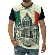 Camiseta Bandeira Da Itália País Cidade Do Vaticano Nação