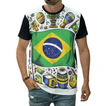 Camiseta Bandeira Do Brasil Música Cultura Brasileira Arte