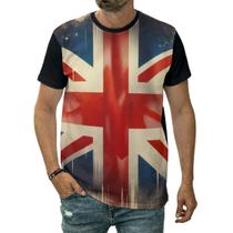 Camiseta Bandeira Do Reino Unido Cruz Símbolo Lago Cidade