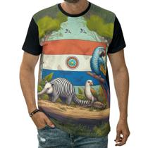Camiseta Bandeira Paraguai País América Do Sul Nação