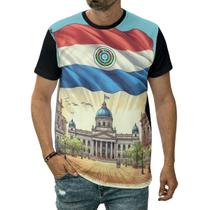 Camiseta Bandeira Paraguai País América Do Sul Natureza