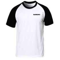 Camiseta barbeiro profissão uniforme barbearia trabalho