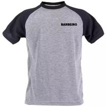 Camiseta barbeiro profissão uniforme barbearia trabalho