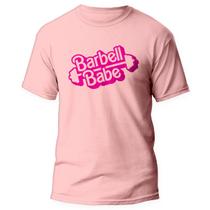Camiseta Barbie BodyBuilder Treino Fofo Academia Rosa 3