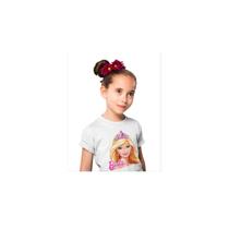 Camiseta Barbie Girl Face and Phrase 100% algodão Camiseta Barbie Girl Face and Phrase 100% algodão
