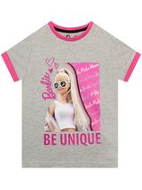 Camiseta Barbie Official Merchandise Girl Grey 10 anos