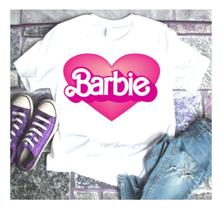Camiseta Barbie Rosa Blusinha Barbie Black Blusa Roupa Top Linda Filme