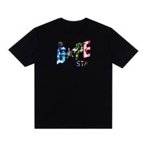 Camiseta Basic Streetwear Estampada Bape Crazy Camo Fio 30.1 Manga Curta Unissex 100% Algodão