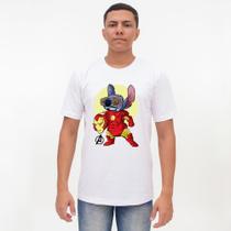 Camiseta Básica 100% Algodão Estampada - Iron Stitch - P M G GG