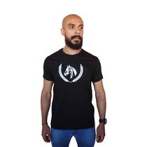 Camiseta básica 100% algodão luxury dallas horse casual preta Camiseta básica 100% algodão luxury dallas horse casual preta