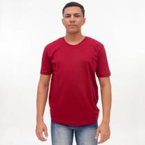 Camiseta Básica 100% Algodão P M G GG - Vinho Camiseta Básica 100% Algodão P M G GG - Vinho