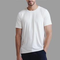 Camiseta Básica Algodão Egípcio Branca - Ray Elegance