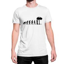 Camiseta Basica Algodão Evolução Macaco Homem Mecanino Carro