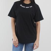 Camiseta Básica Algodão Feminina Caimento Soltinho Manga Curta - Dreams Come True