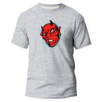 Camiseta Basica Algodão Premium Estampa Digital Demônio
