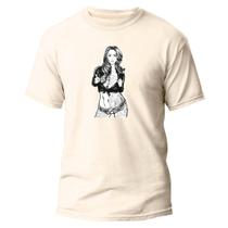 Camiseta Básica Algodão Premium Estampa Digital GTA Girl DTF