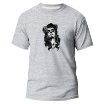 Camiseta Basica Algodão Premium Estampa Digital La Catrina