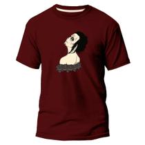 Camiseta Básica Algodão Premium Estampa Digital La Catrina