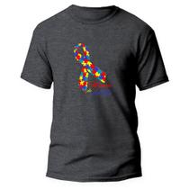 Camiseta Básica Algodão Premium Estampa Digital Mamãe Autismo