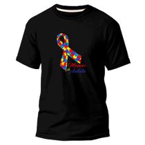 Camiseta Básica Algodão Premium Estampa Digital Mamãe Autismo