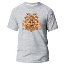 Camiseta Basica Algodão Premium Estampa Digital Máscara Orie