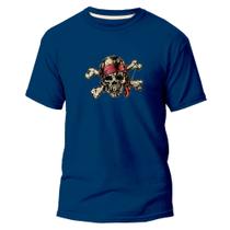 Camiseta Basica Algodão Premium Estampa Digital Pirata Rei