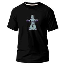 Camiseta Basica Algodão Premium Estampa Digital Robô Roxo