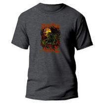 Camiseta Básica Algodão Premium Estampa Digital Skull From