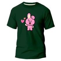 Camiseta Básica Algodão Premium Estampa Digital Ursinho Fofo